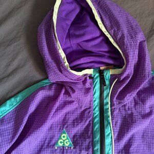 Nike ACG Windbreaker Jacket 931907-560 Purple Jade Oversized Small $185
